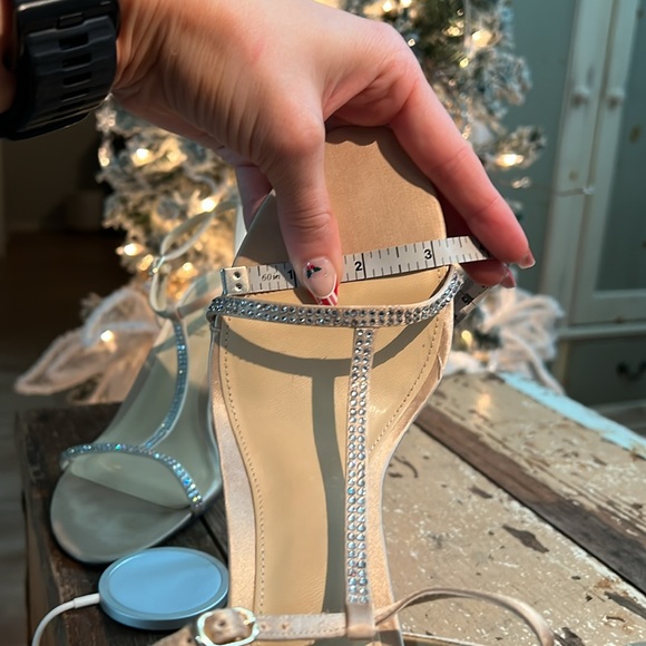 T strap rhinestone crystal heels *new years eve glam* - Picture 8 of 9